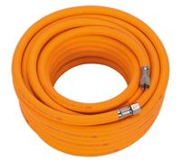 Sealey Air Hose AHHC15 - Hybrid High-Visibility, 15m x 8mm, 1/4in BSP Unions
