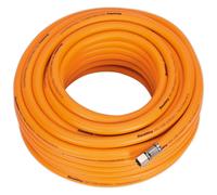 Sealey AHHC20 High-Visibility Hybrid Air Hose with 1/4"BSP Unions 20m x 8m