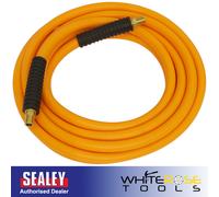 Sealey Air Hose Bore Hybrid High Visibility 1/4" BSP Unions 5m x 10mm