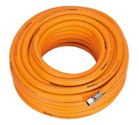 Sealey AHHC20 Air Hose 20M X Ø8Mm Hybrid High-Visibility With 1/4inBsp Unions