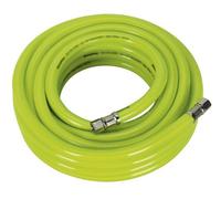 Sealey Air Hose High-Visibility 10M X 10mm With 1/4"bsp Unions