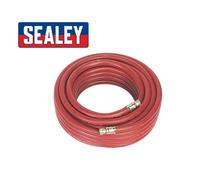 Sealey Air Hose Line 5m x 10mm 16ft Rubber Hose Compressor 1/4" BSP AHC538
