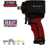Sealey Air Impact Wrench 1/2"Sq Drive Stubby Twin Hammer Premier