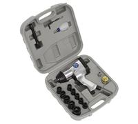 Sealey Air Impact Wrench Kit with Sockets 1/2"Sq Drive 237lb.ft 322Nm SA2/TS