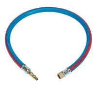 Sealey Air Leader Hose 600mm X 10mm With Tailpiece & 1/4"bsp Union