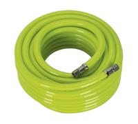 Sealey Air Line Hose High Visibility 15m x 10mm with 1/4"BSP Unions AHFC1538