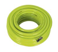 Sealey Air Line Hose High Visibility 20m x 8mm with 1/4"BSP Unions AHFC20