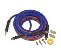 Sealey Air Line Line Hose Kit Extra-Heavy-Duty 15m x 10mm with Connectors AHK02