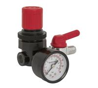 Sealey Air Regulator 1/4"BSP Female 1/4"BSP Male Airflow 76cfm SA5/RG/14