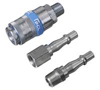Sealey Air Tool Coupling Kit AC60 - 1/4" BSP - Pack of 3