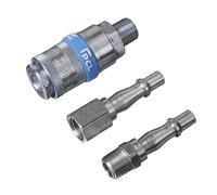 Sealey Air Tool Coupling Kit AC60 - 1/4" BSP - Pack of 3
