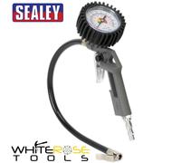 Sealey Air Tyre Inflator With Dial Gauge 1/4" BSP 0-175 PSI Quick Couplers