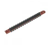 Sealey Ak1217 Socket Retaining Rail with 17 Clips 1/2Sq Drive