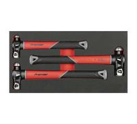 Sealey Ak2033 Premier Ball Pein Hammer Set With Fibreglass Shafts 3Pc