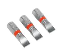 Sealey Ak210509 Power Tool Bits Slotted 6Mm Colour Coded S2 25Mm 3Pc