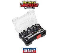 Sealey Socket & Bit Set 1/4"Sq Drive Colour-Coded 31pc - AK2111