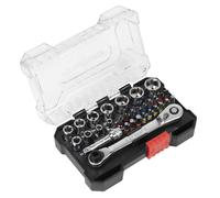 Sealey AK2111 Premier Socket & Colour-Coded Bit Set 1/4"Sq Drive 31pc