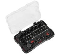 Premier Black Lock-On™ Low Profile Socket & Bit Set 1/4"Sq Drive 31pc - AK2112