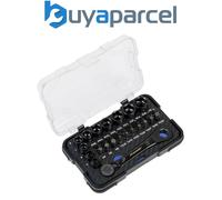 Sealey AK2112 Premier Black Go-Through Lock-On Low Profile Socket & Bit Set 1/4"