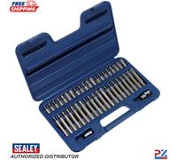 Sealey AK219 42pc TRX-Star Spline Hex Bit Set - 3/8" & 1/2" Sq Drive Garage Kit