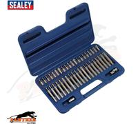Sealey AK219 TRX Star Spline Hex Bit Set 42pc 3/8" 1/2" Sq Drive Car Garage PC