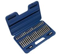 Sealey AK219 TRX Star Spline Hex Bit Set 42pc 3/8" 1/2" Square Drive Car Garage