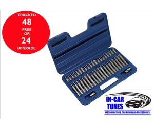 Sealey AK219 TRX-Star Torx Hex Allen Head Spline - 42pc Bit Set 3/8 1/2 Drive