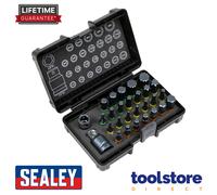 Sealey AK21902 28pc 3/8" & 1/2"Sq Drive Impact TRX-Star*/Hex/Spline Bit Set