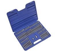 Sealey Ak21974 TRX/Security TRX/Hex/Spline/Ribe Bit Set 74Pc 3/8In & 1/2In Sq Dr