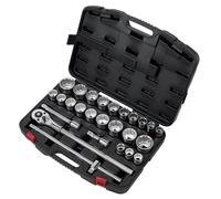 Sealey AK2584 26pc 3/4"Sq 12pt WallDrive Socket Set Ratchet Extension