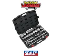 Sealey AK2584 Premier Metric/Imperial Socket Set 3/4"Sq Drive 12-point 26pc