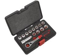 Sealey Socket Set 17 Piece 3/4" Drive Hexagon WallDrive Metric