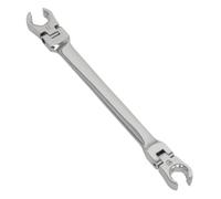 Sealey Flare Nut Spanner AK26521 - 10 x 11mm Flexi-Head - Red