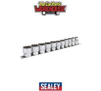 Sealey AK2672 Premier Imperial Socket Set 3/8"Sq Drive 12-point 11pc