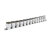 Sealey AK2674 Premier Imperial Socket Set 1/2"Sq Drive 12-point 13pc