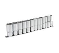 Sealey AK2675 Premier Imperial Deep Socket Set 1/2"Sq Drive 12-point 13pc