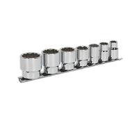 Sealey Ak2676 Socket Set 7Pc 3/8Sq Drive Whitworth