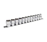 Sealey Socket Set AK2684 12-piece 1/2in Square Drive 12-Point Walldrive Metric