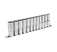 Sealey AK2685 Socket Set 12Pc 1/2inSq Drive 12Pt Deep Walldrive® Metric