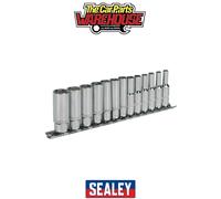 Sealey AK2692 Premier Deep Socket Set 1/4"Sq Drive 13pc