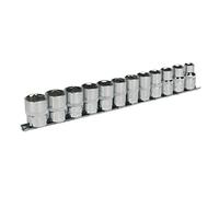 Sealey 12 Piece 1/2" Drive Hexagon WallDrive Socket Set Metric 1/2"