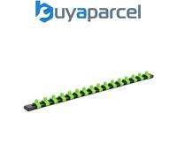Sealey AK27052HV Premier Socket Retaining Rail with 16 Clips 1/4"Sq Drive - Hi-V
