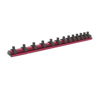 Sealey Socket Retaining Rail Magnetic 1/4" Square Drive 13 Clips