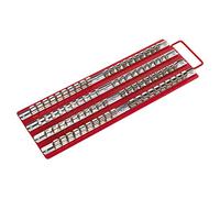 Socket Rail Tray Red 1/4", 3/8" & 1/2"Sq Drive