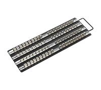 Sealey Ak271B Socket Rail Tray Black 1/4 3/8 and 1/2Sq Drive
