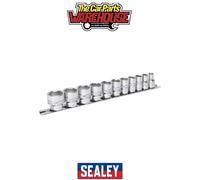 Sealey AK2740 Socket Set 11Pc 3/8inSq Drive Lock-On™ 6Pt Imperial