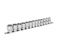 Sealey AK2742 13pc Sockets with Lock-On™ technology 1/2" Dr 10mm - 24mm on Rail