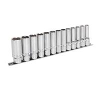Sealey AK2745 Premier Deep Lock-On™ Socket Set 1/2"Sq Drive 13pc
