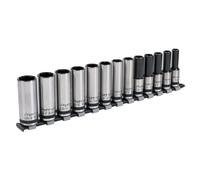 Sealey AK2745B 13pc 1/2"Sq Drive Deep Lock-On™ Socket Set - Black Series