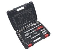 Sealey AK27482 Premier Lock-On™ Socket Set 1/2"Sq Drive 26pc